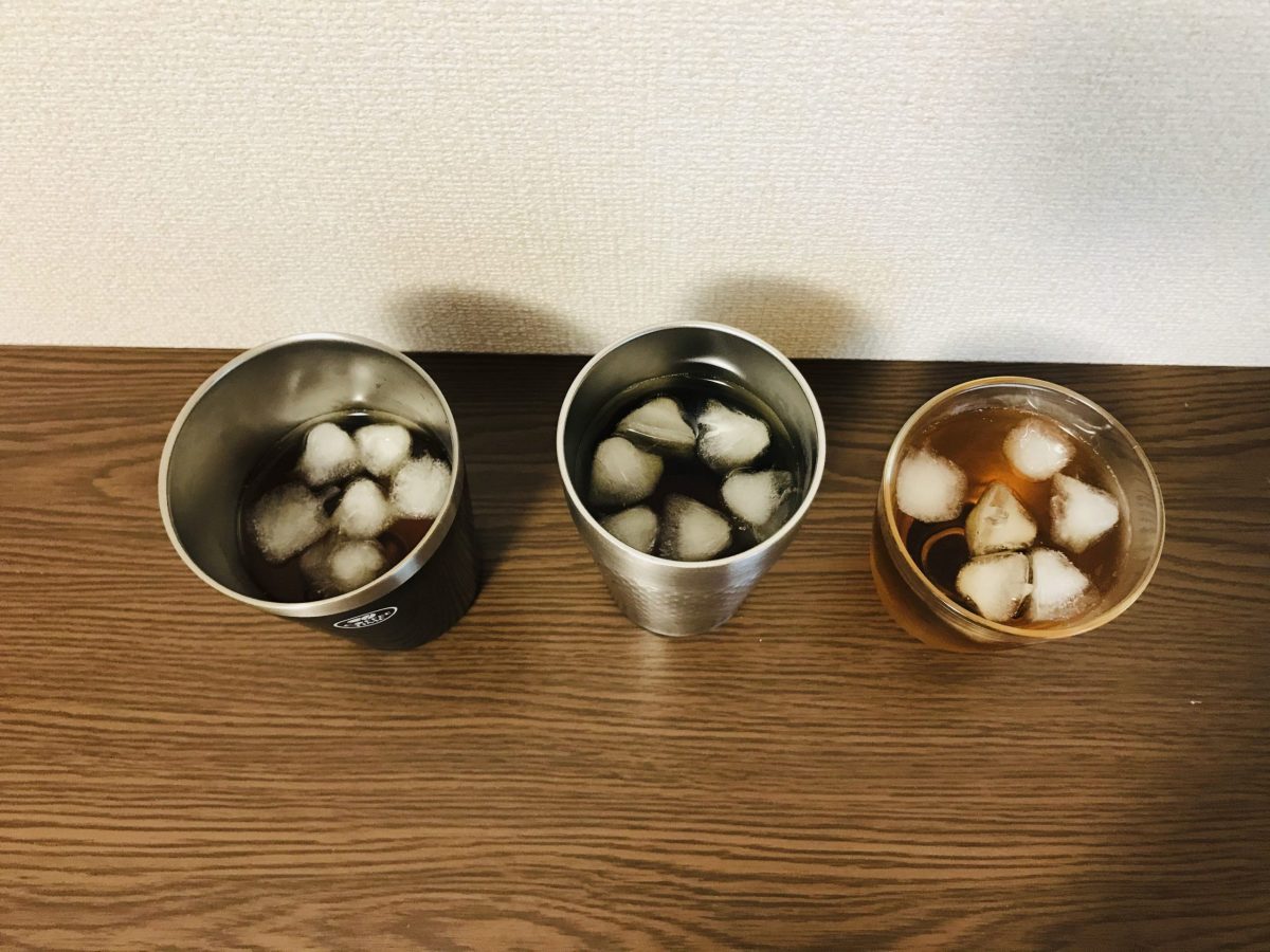 タンブラー検証(麦茶・注ぎたて上)